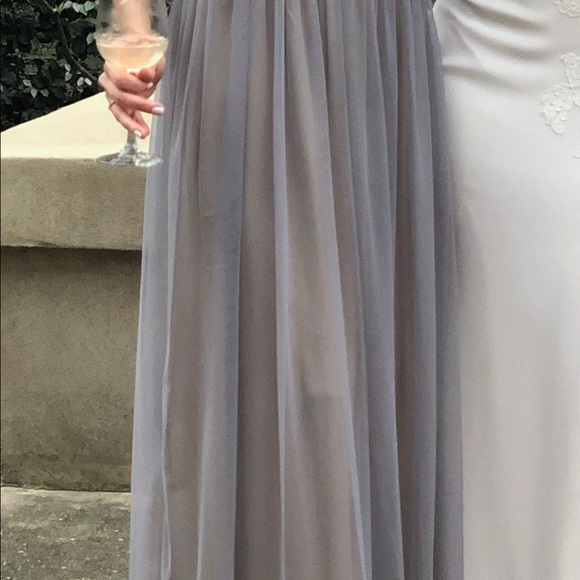 Adrianna Papell Lavender/Gray Gown - Picture 3 of 8